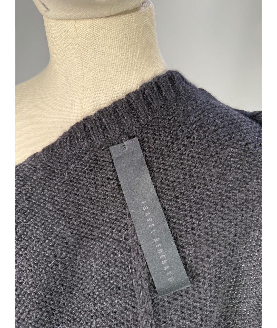 ISABEL BENENATO Черное шерстяное повседневное платье, фото 7