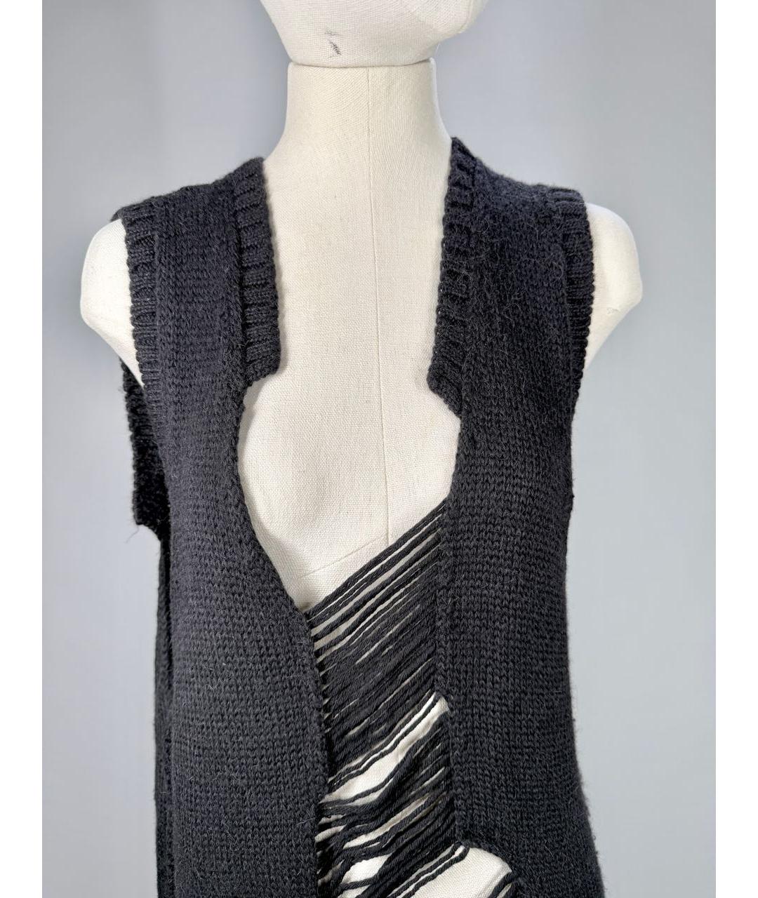 ISABEL BENENATO Черное шерстяное повседневное платье, фото 2