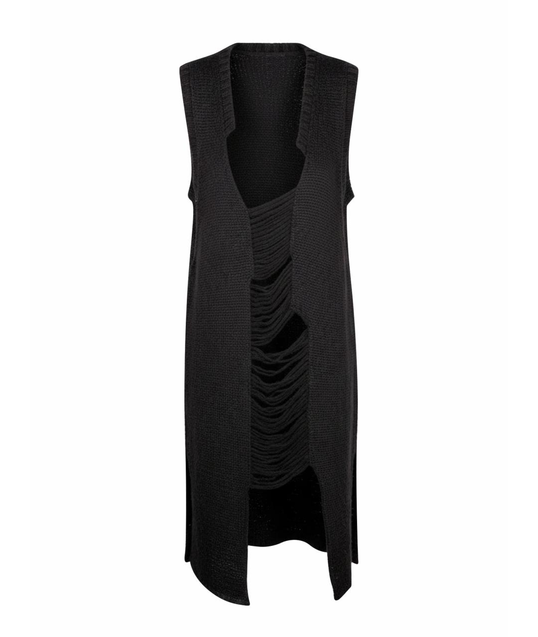 ISABEL BENENATO Черное шерстяное повседневное платье, фото 9