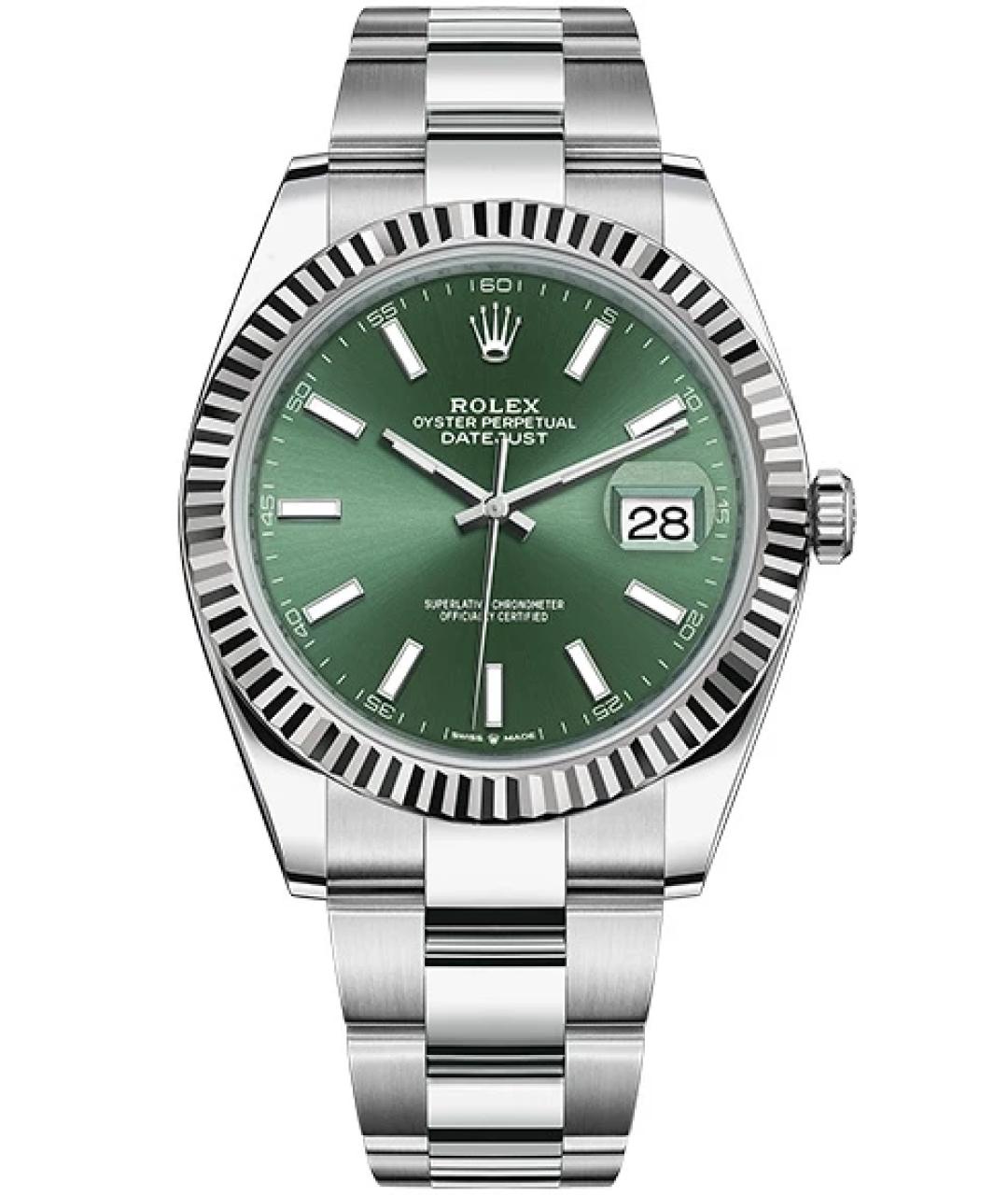 ROLEX Зеленые часы, фото 7