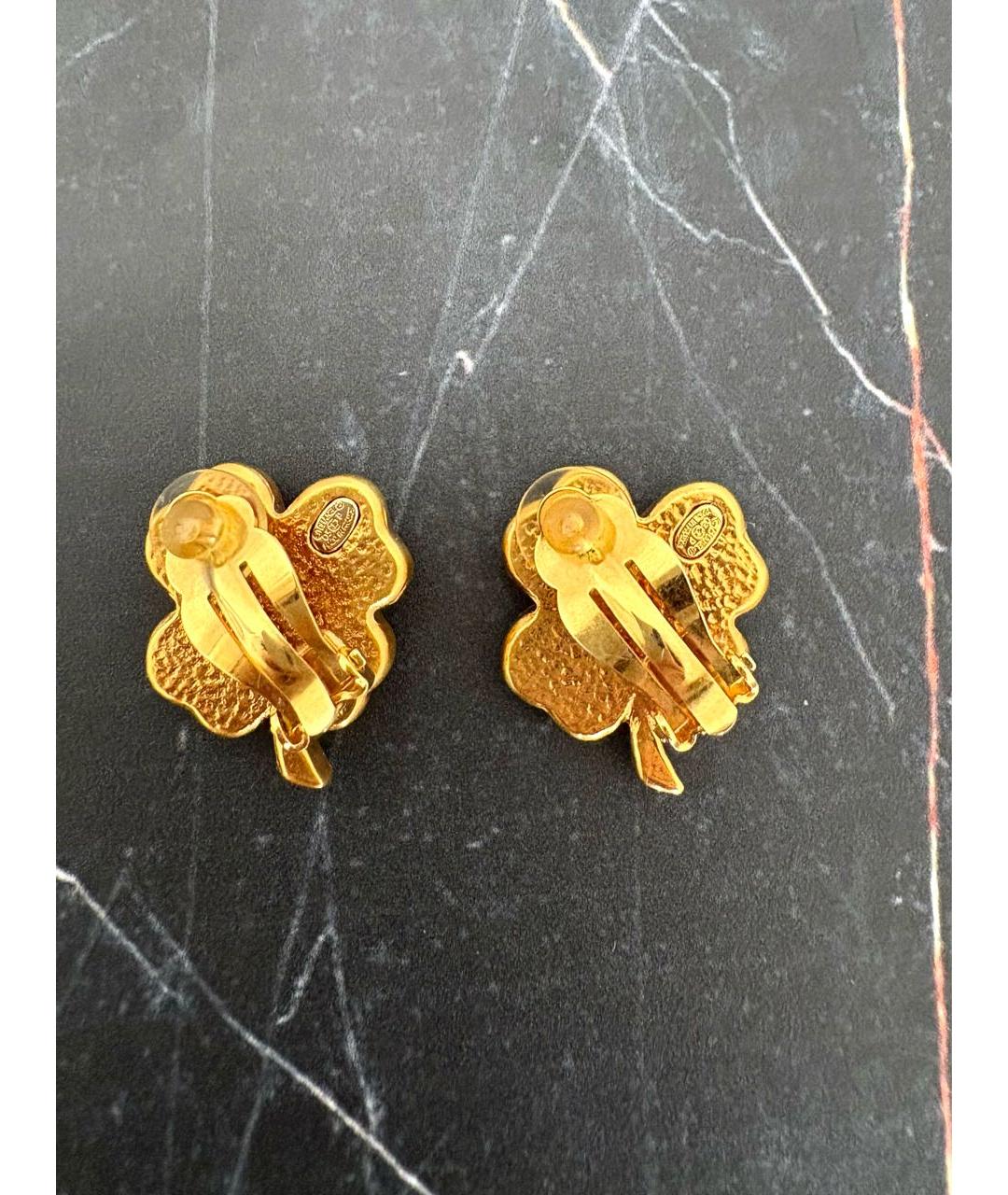 CHANEL Розовые позолоченные клипсы, фото 2