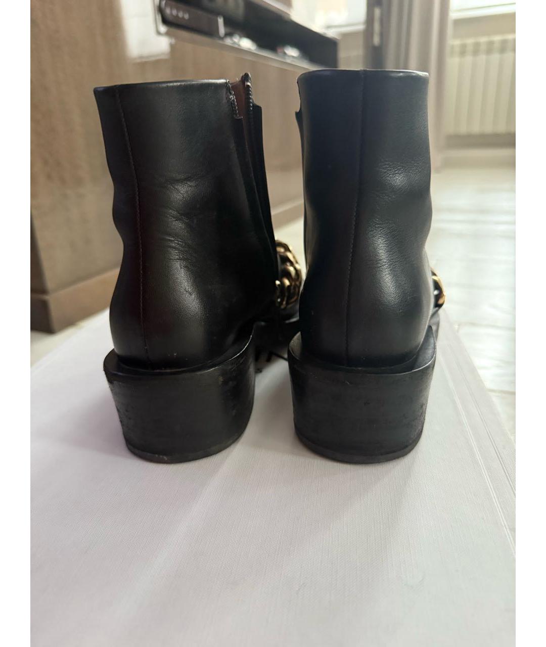 GIVENCHY Черные кожаные ботинки, фото 4