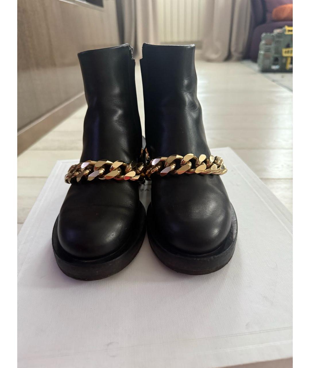 GIVENCHY Черные кожаные ботинки, фото 2