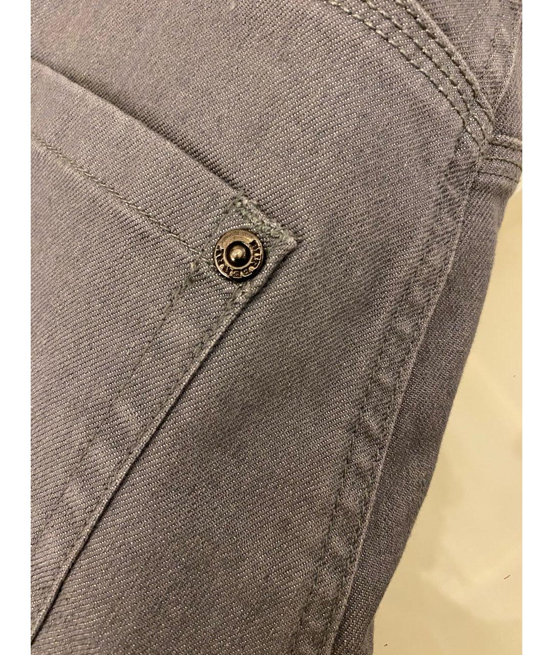 BURBERRY Серые хлопко-лиоцелловые джинсы слим, фото 6