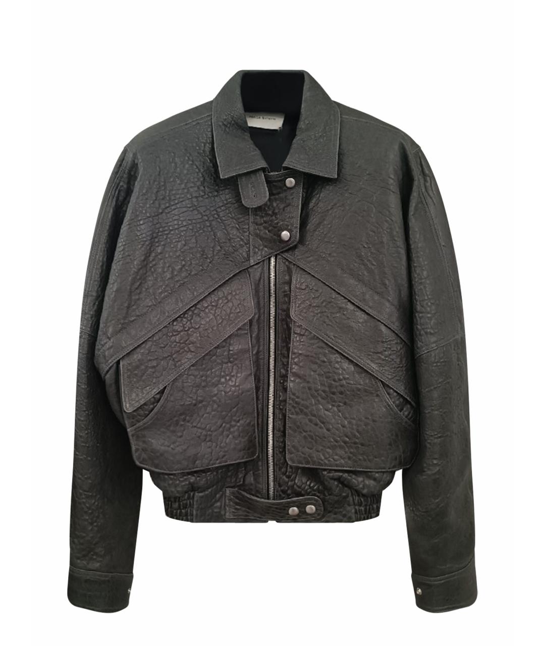 MAGDA BUTRYM Серая кожаная куртка, фото 1