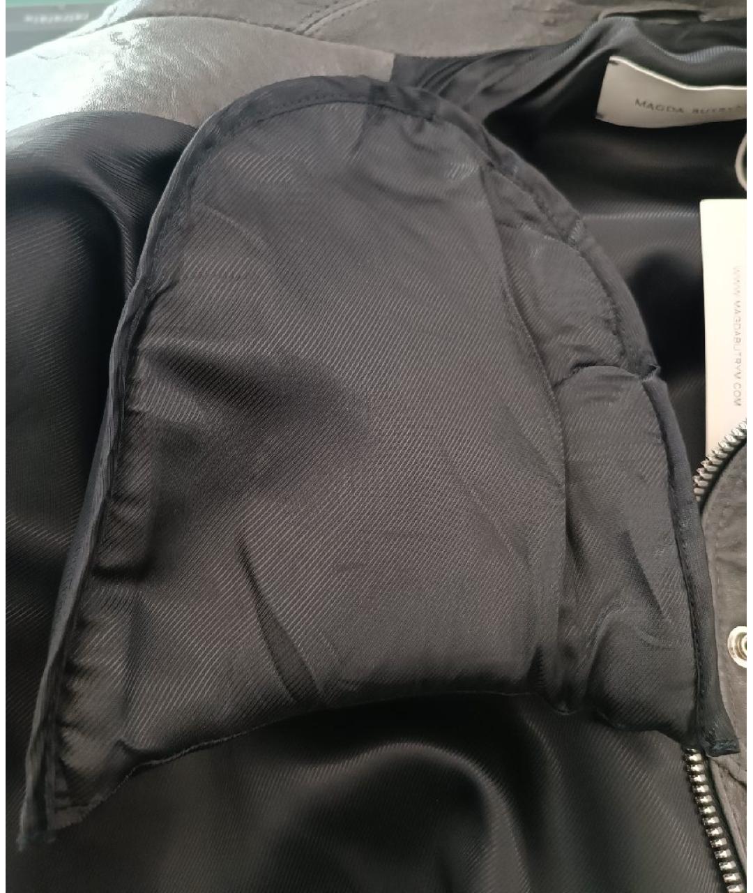 MAGDA BUTRYM Серая кожаная куртка, фото 4