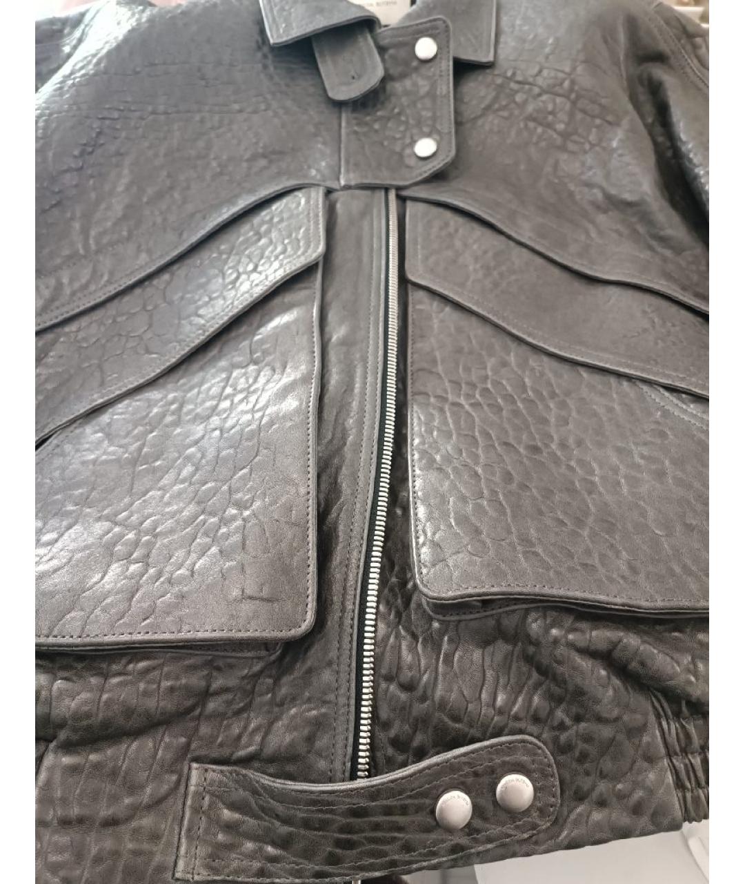 MAGDA BUTRYM Серая кожаная куртка, фото 7