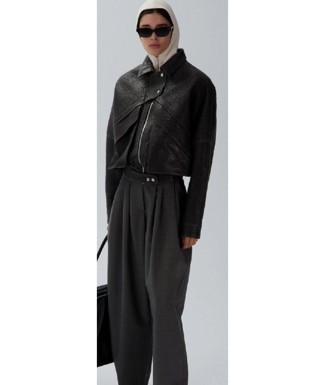 MAGDA BUTRYM Серая кожаная куртка, фото 9