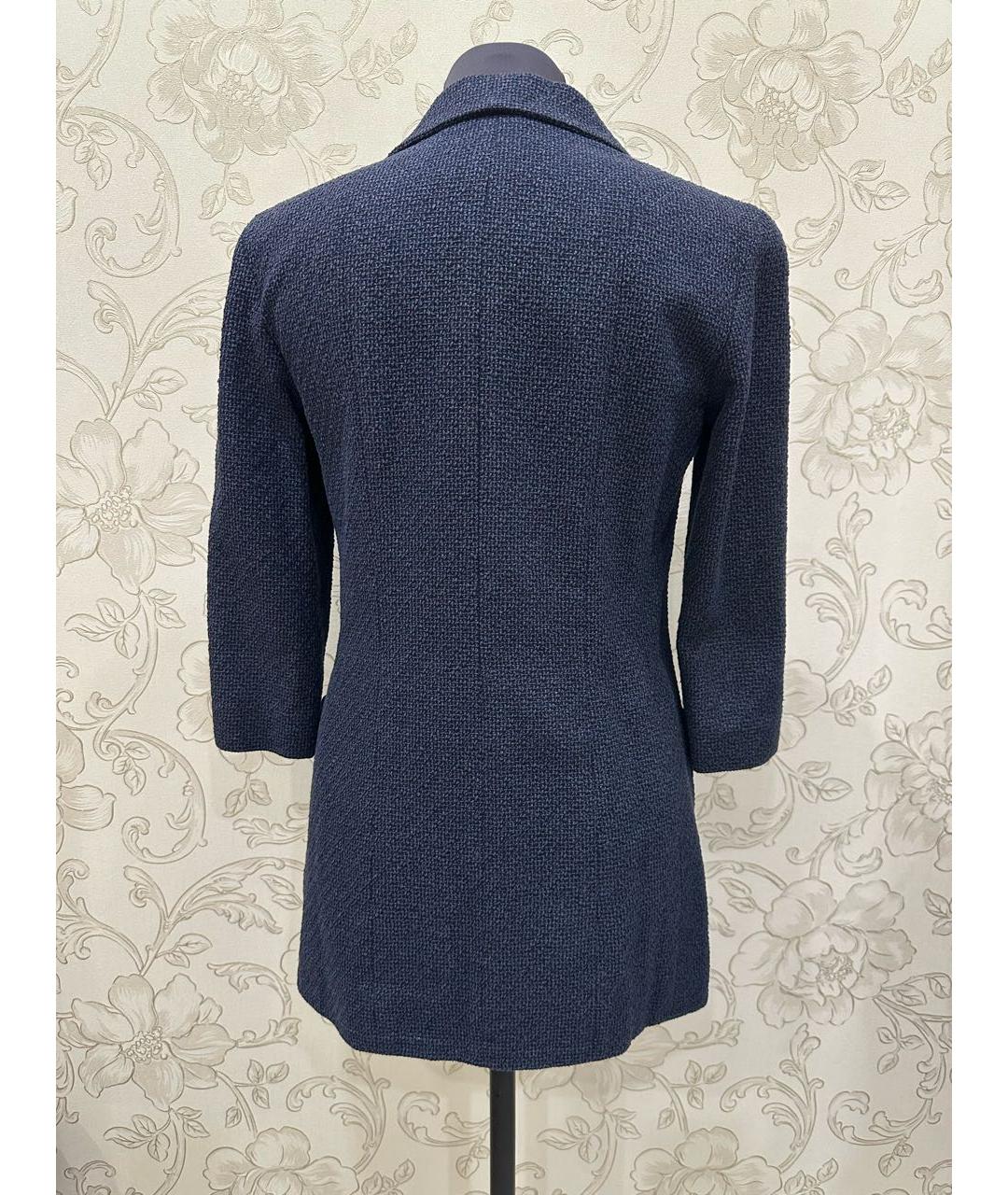 CHANEL Темно-синий жакет/пиджак, фото 4
