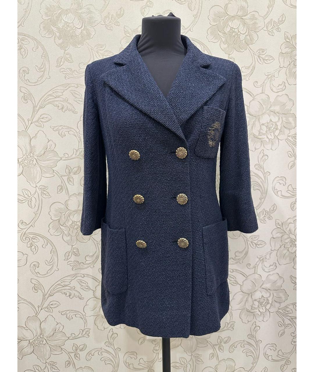 CHANEL Темно-синий жакет/пиджак, фото 7