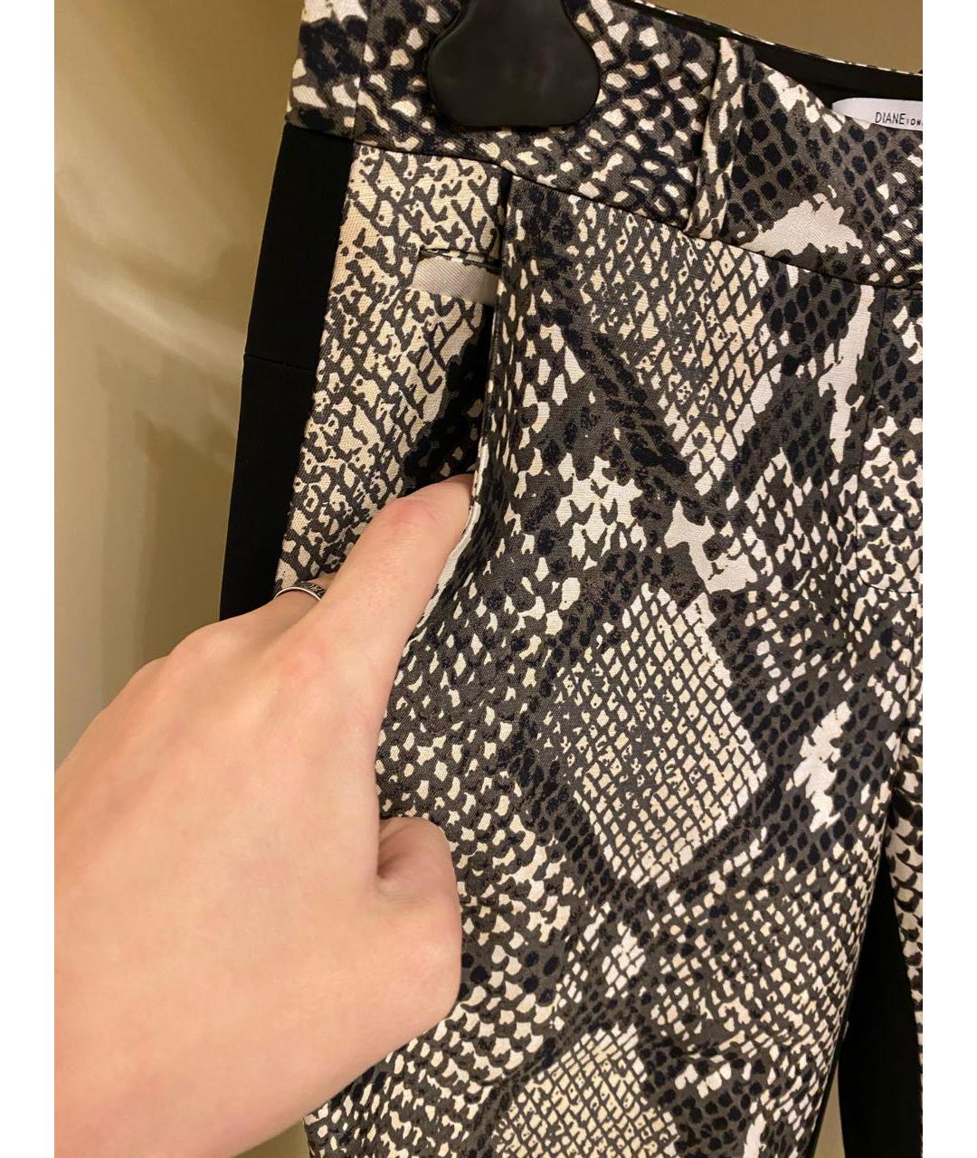 DIANE VON FURSTENBERG Черные прямые брюки, фото 6