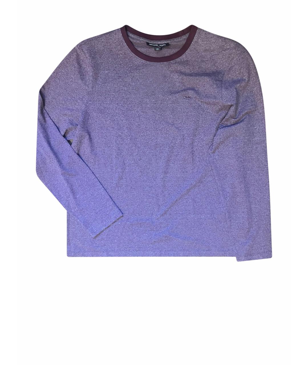 MICHAEL KORS Бордовый хлопко-эластановый джемпер / свитер, фото 1