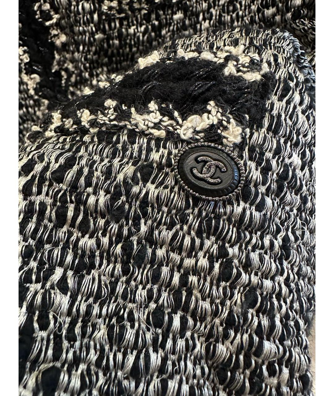 CHANEL Серый твидовый жакет/пиджак, фото 8