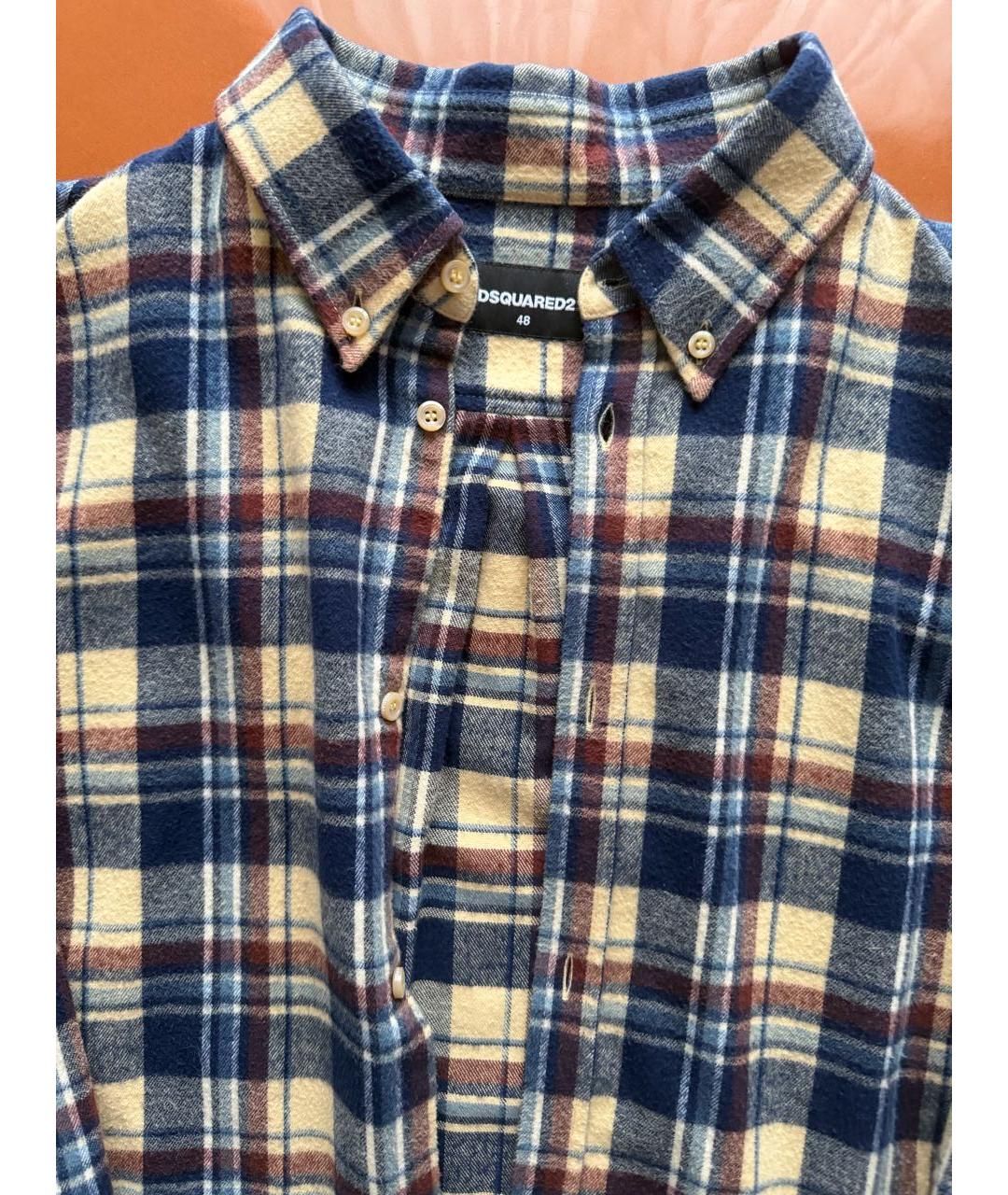 DSQUARED2 Синяя кэжуал рубашка, фото 3