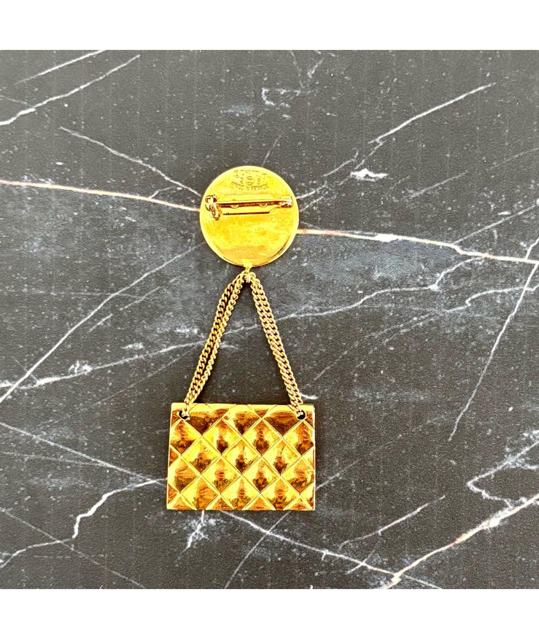 CHANEL Золотая позолоченная булавка / брошь, фото 2