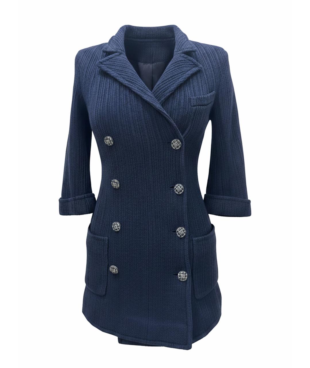 CHANEL Темно-синий жакет/пиджак, фото 1