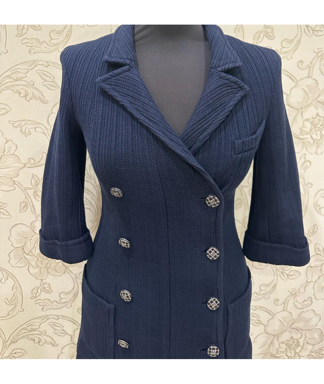 CHANEL Темно-синий жакет/пиджак, фото 5