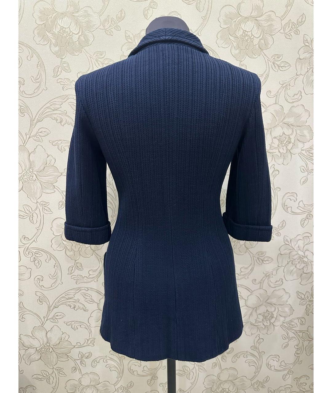 CHANEL Темно-синий жакет/пиджак, фото 4
