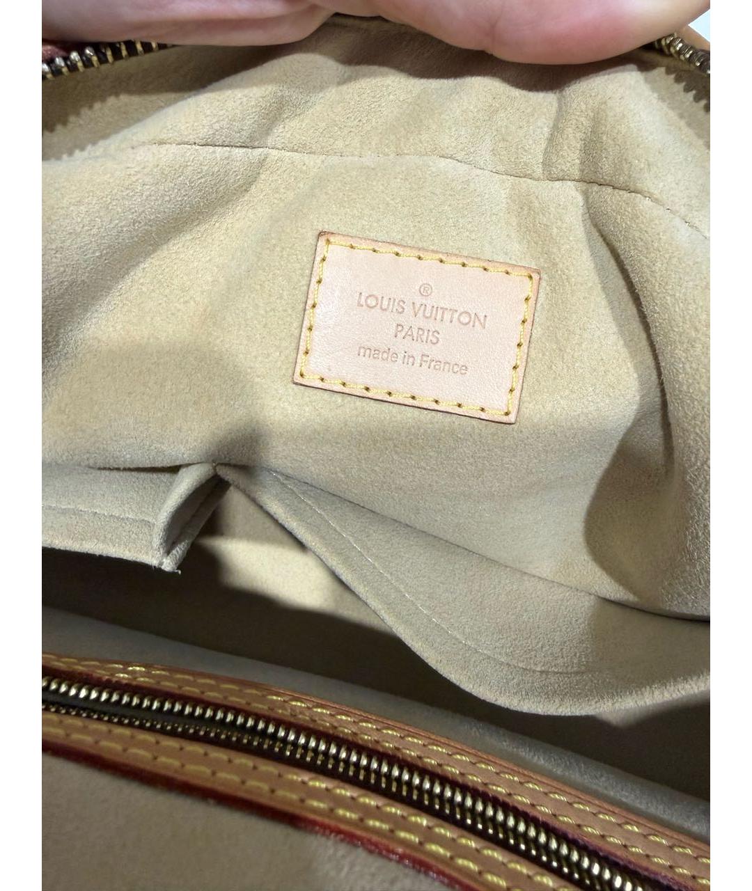 LOUIS VUITTON Коричневая сумка с короткими ручками, фото 6