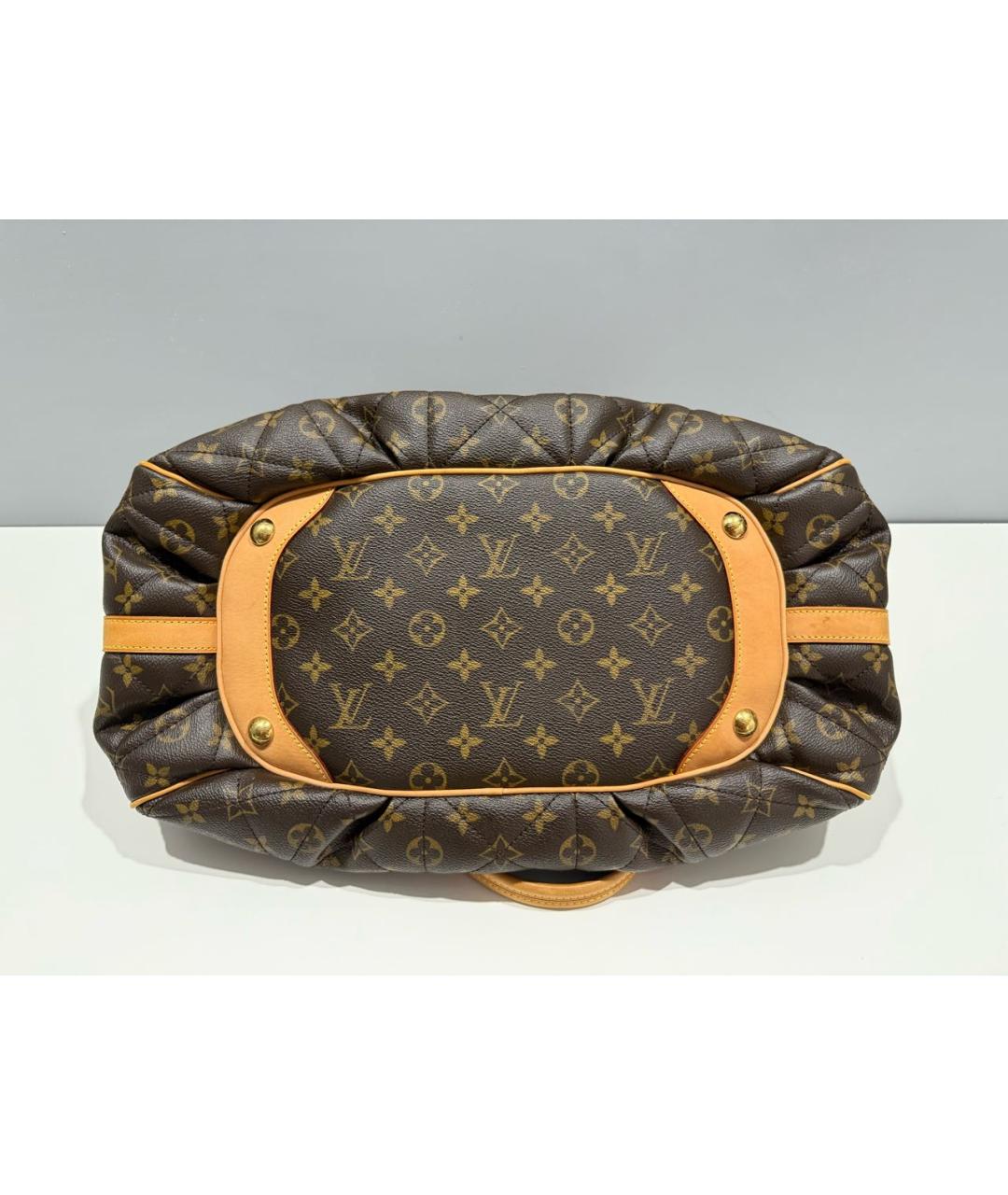 LOUIS VUITTON Коричневая сумка с короткими ручками, фото 3