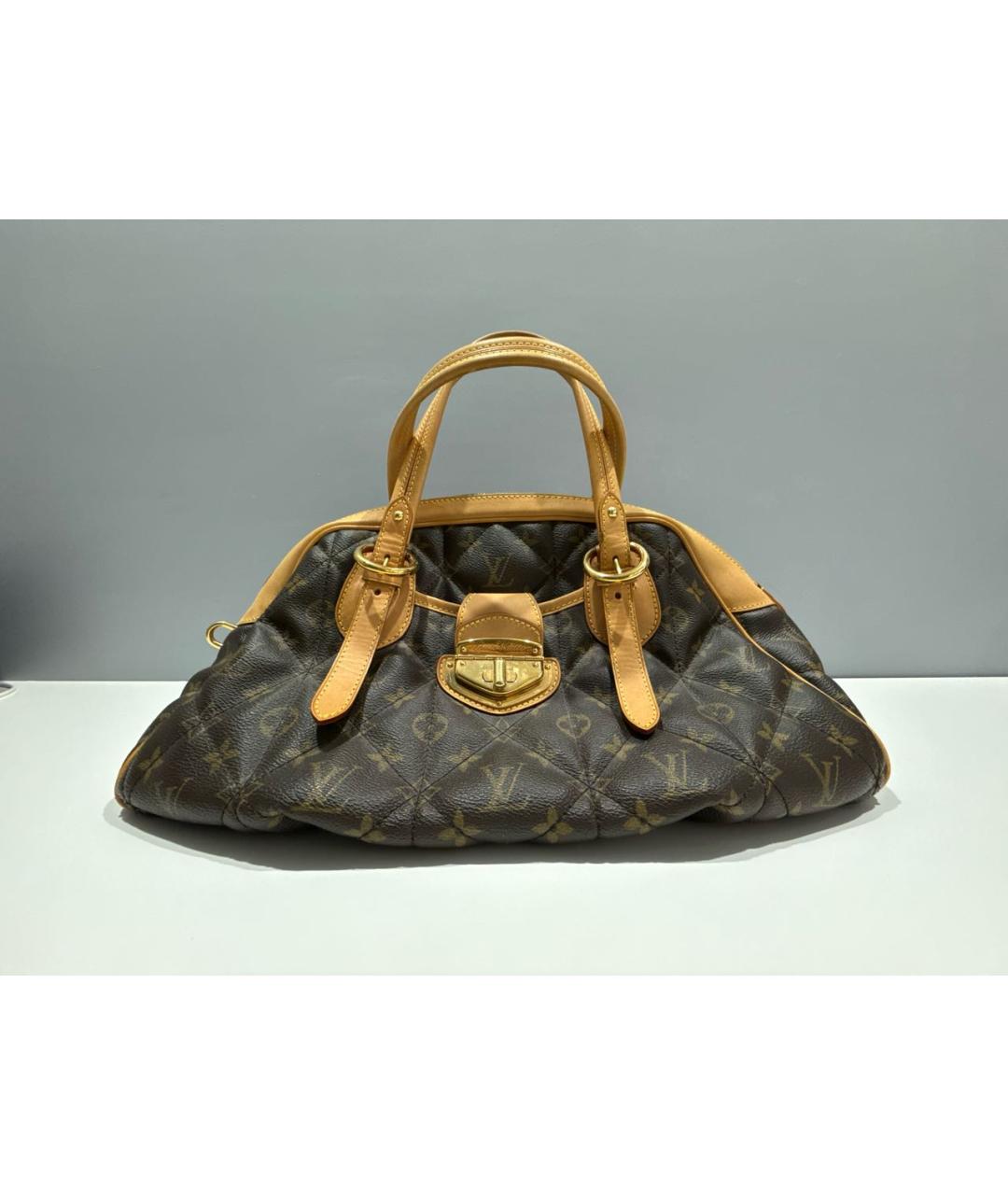 LOUIS VUITTON Коричневая сумка с короткими ручками, фото 9