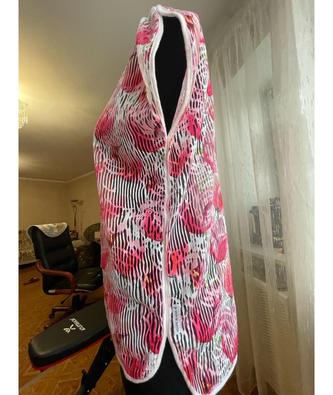 ARMANI JEANS Полиэстеровая блузы, фото 5