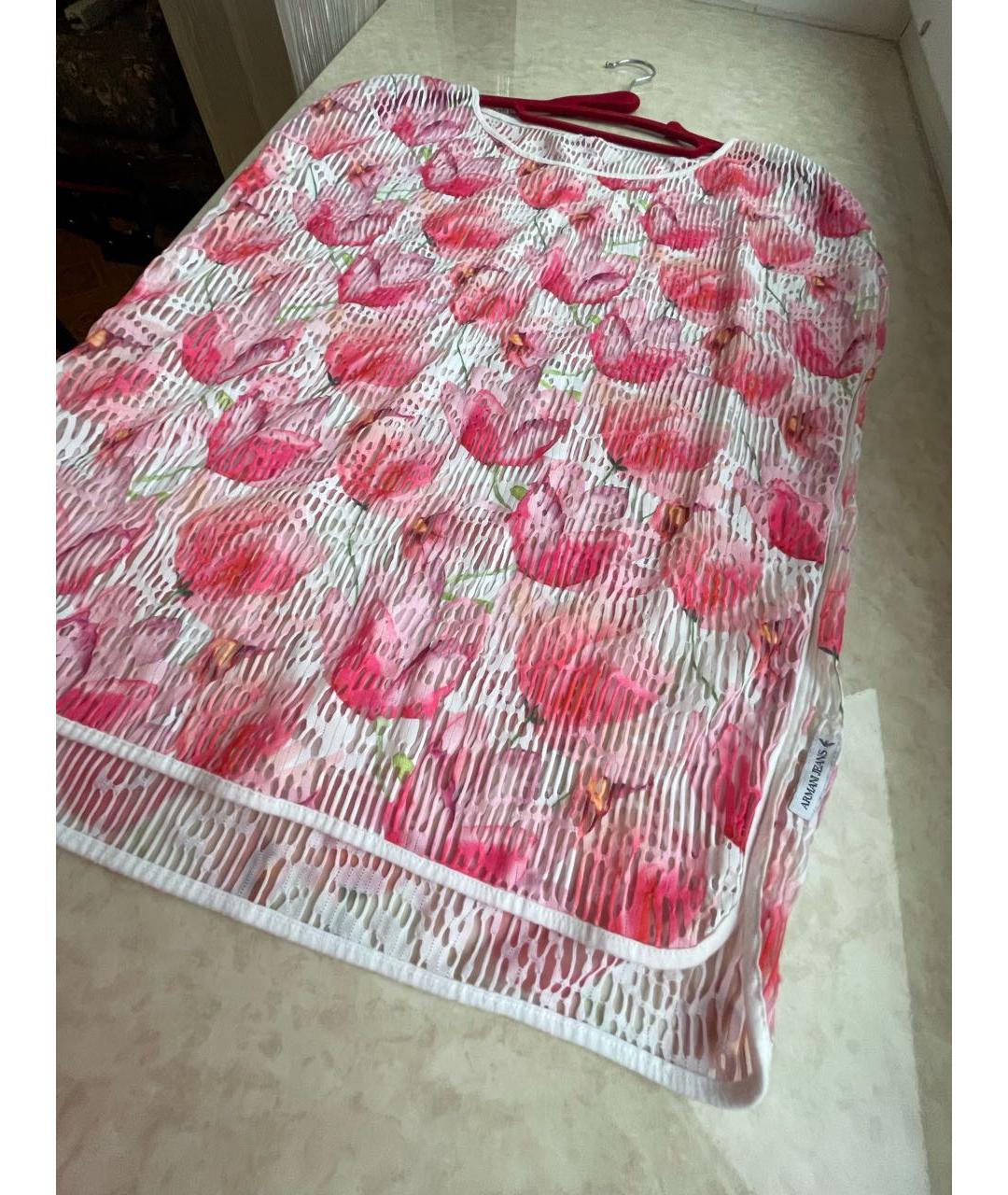 ARMANI JEANS Полиэстеровая блузы, фото 7