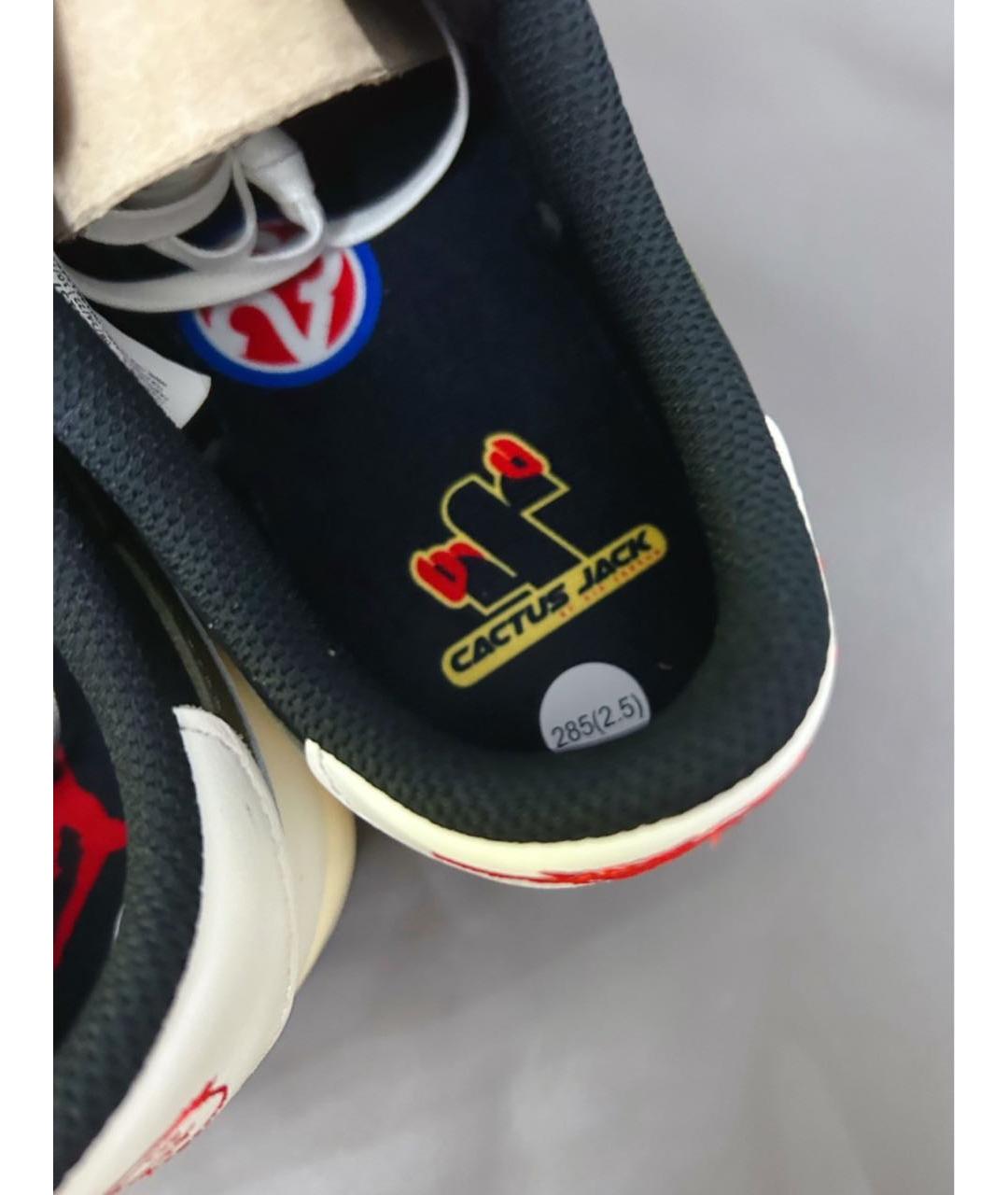 JORDAN Зеленые кожаные низкие кроссовки / кеды, фото 6