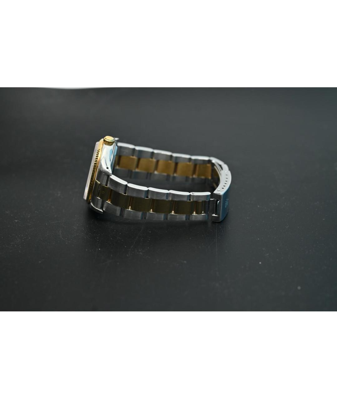 ROLEX Белые часы из желтого золота, фото 5