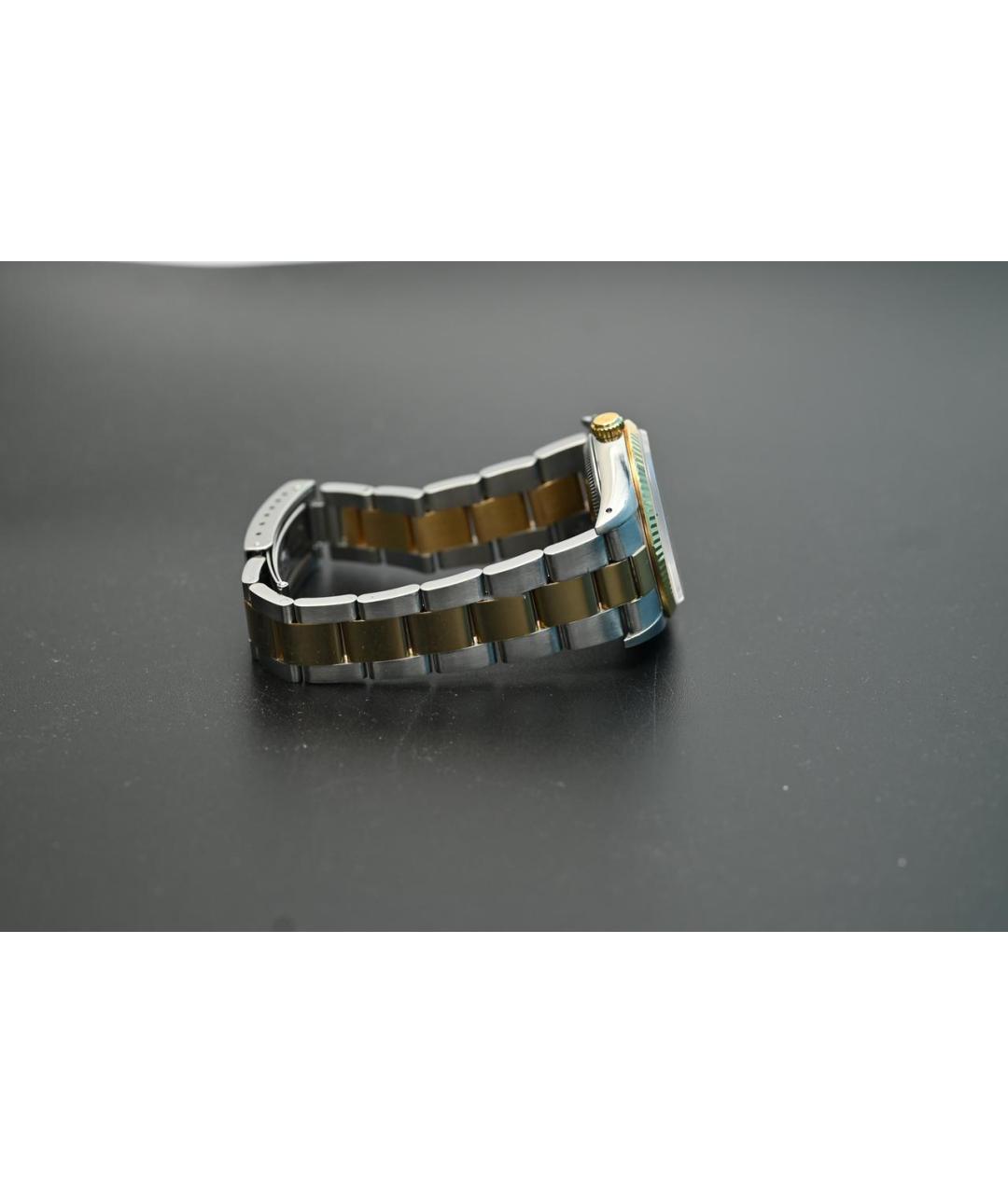 ROLEX Белые часы из желтого золота, фото 4