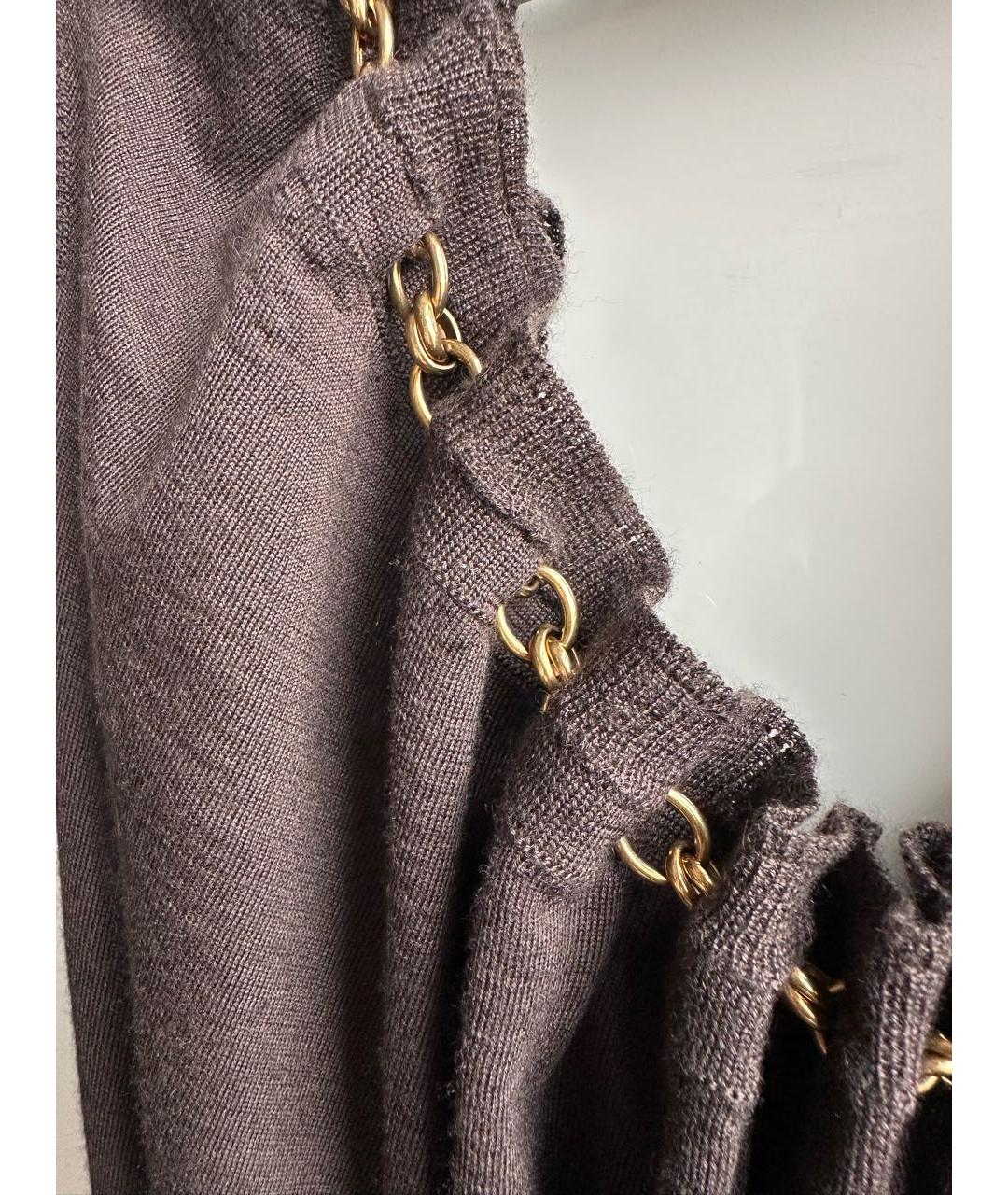 NINA RICCI Коричневая кашемировая блузы, фото 6