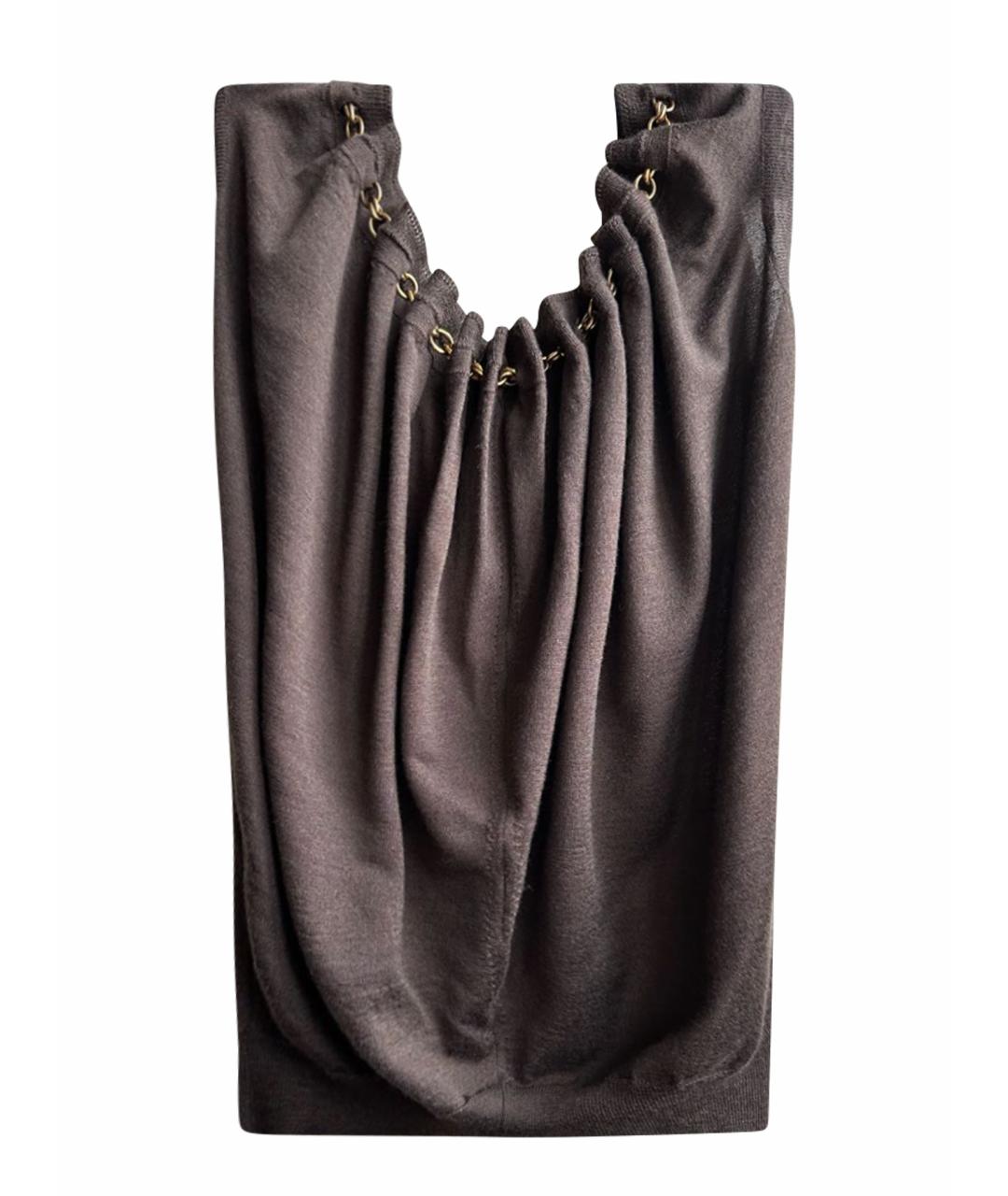 NINA RICCI Коричневая кашемировая блузы, фото 1