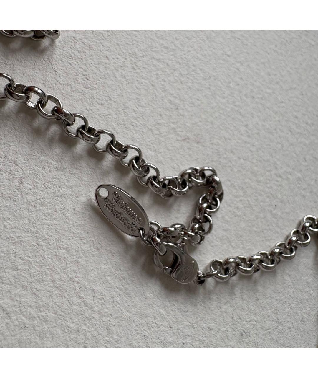 VIVIENNE WESTWOOD Серебряное латунное колье, фото 4