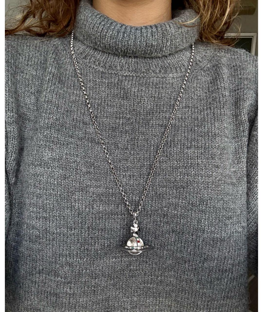 VIVIENNE WESTWOOD Серебряное латунное колье, фото 3