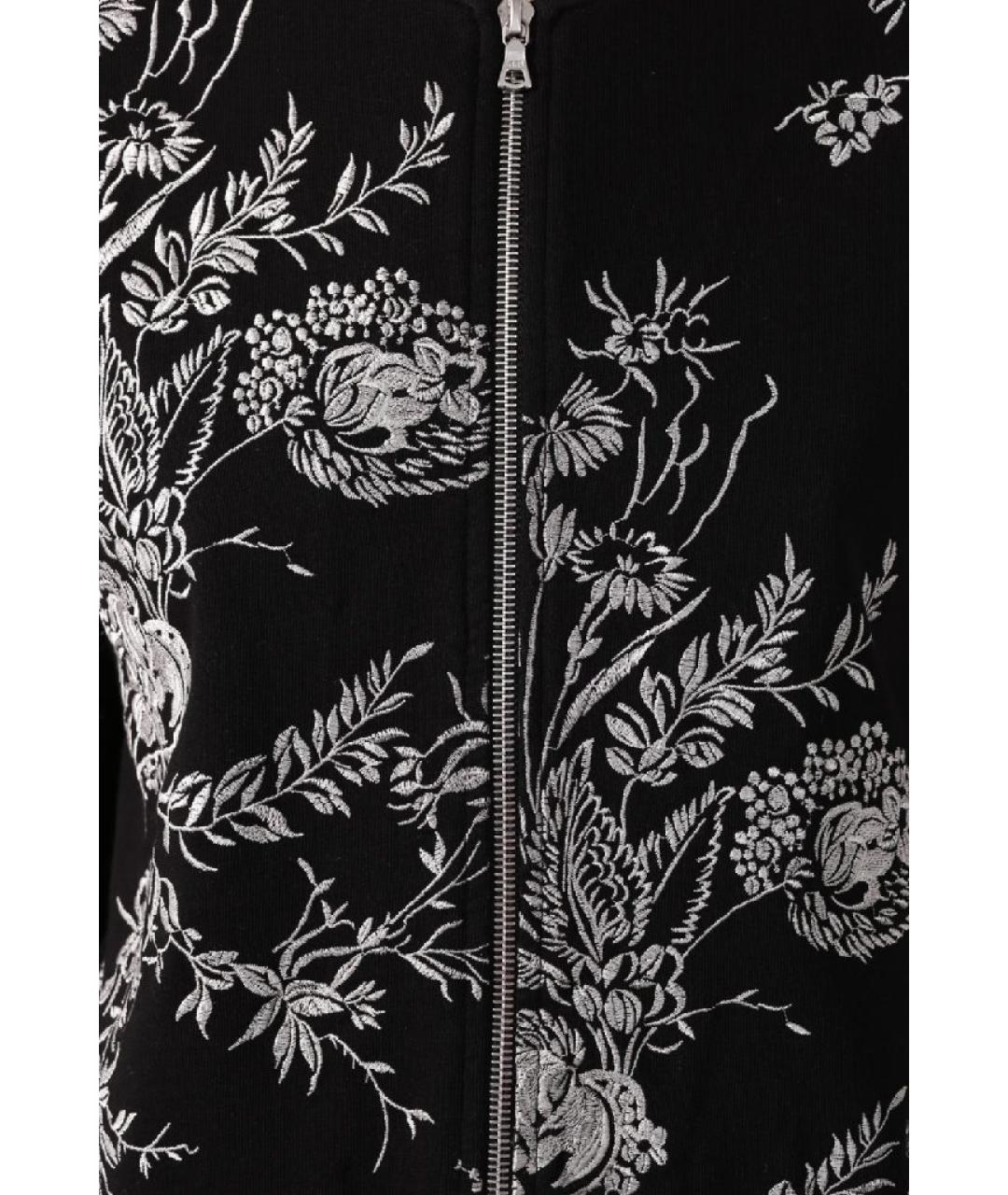 DRIES VAN NOTEN Черный хлопковый кардиган, фото 4