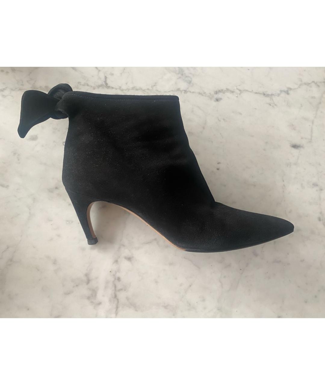 CHRISTIAN DIOR Черные замшевые ботильоны, фото 9