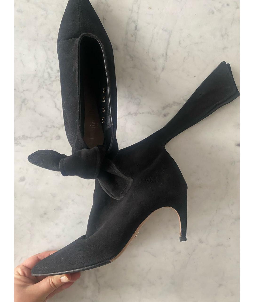 CHRISTIAN DIOR Черные замшевые ботильоны, фото 8