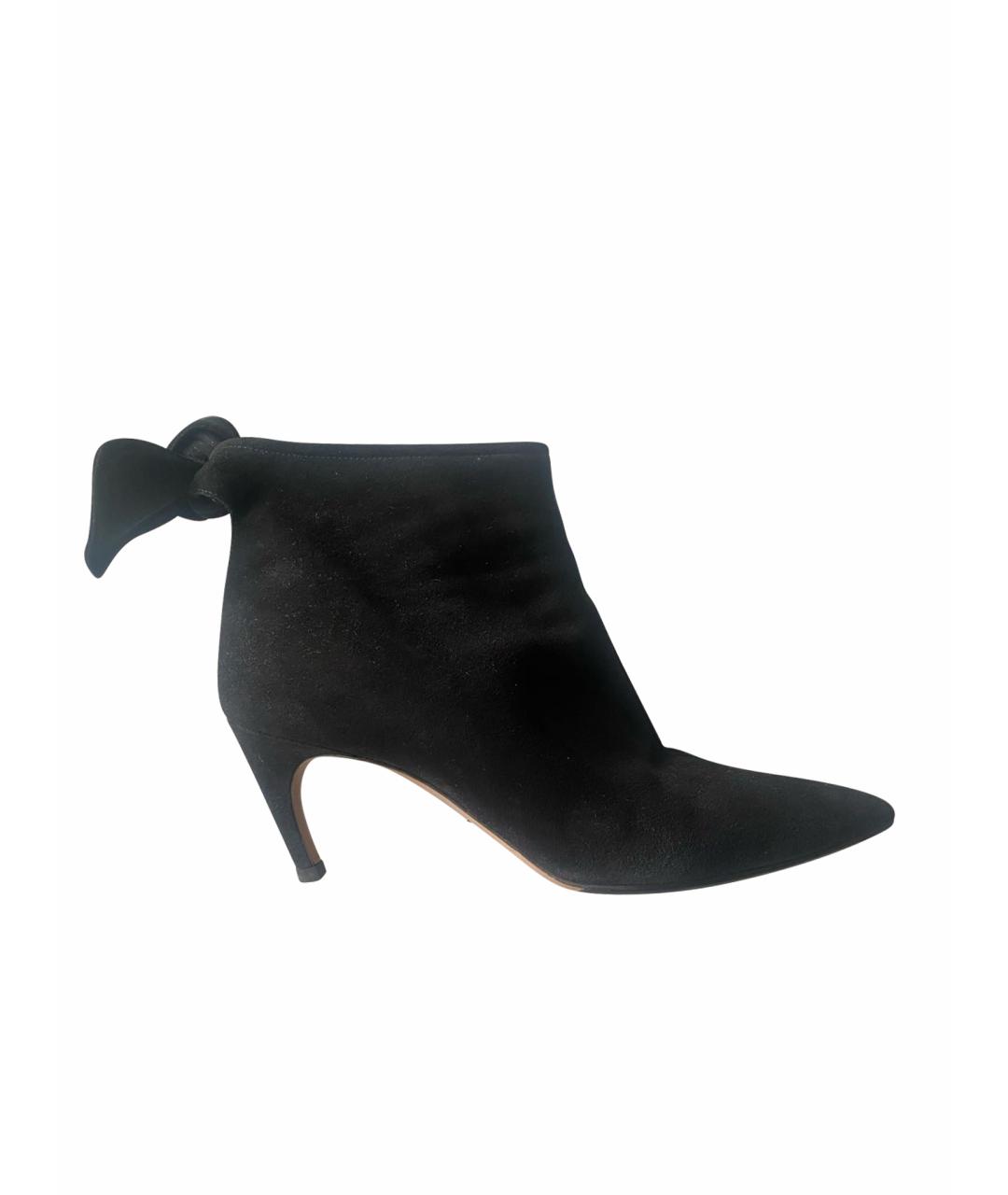 CHRISTIAN DIOR Черные замшевые ботильоны, фото 1