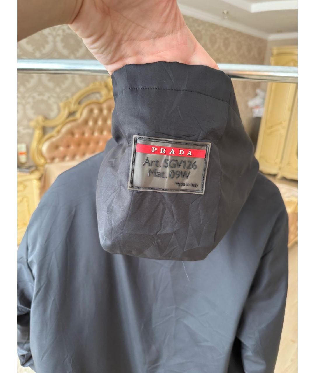 PRADA Черное пальто, фото 3
