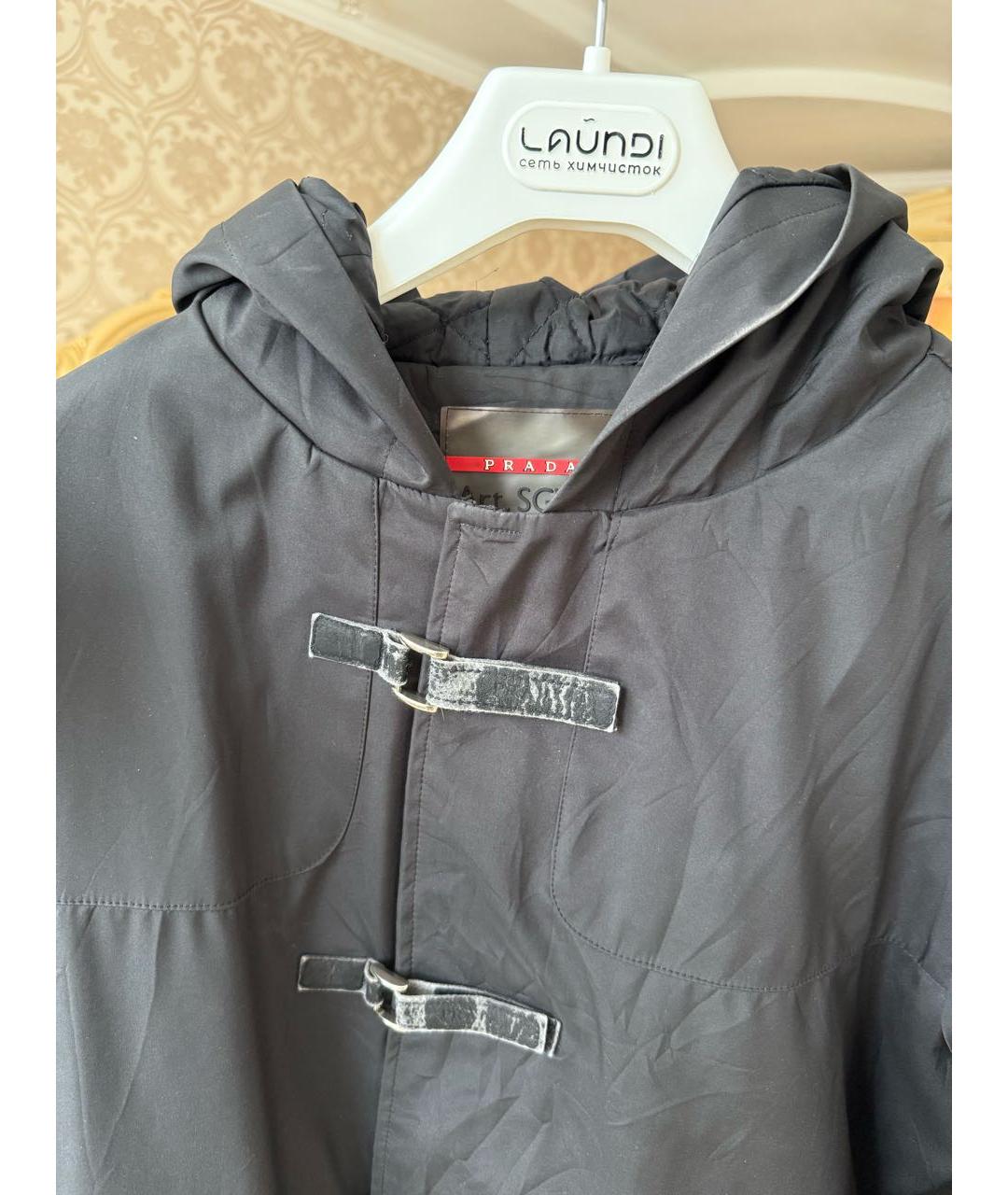 PRADA Черное пальто, фото 2