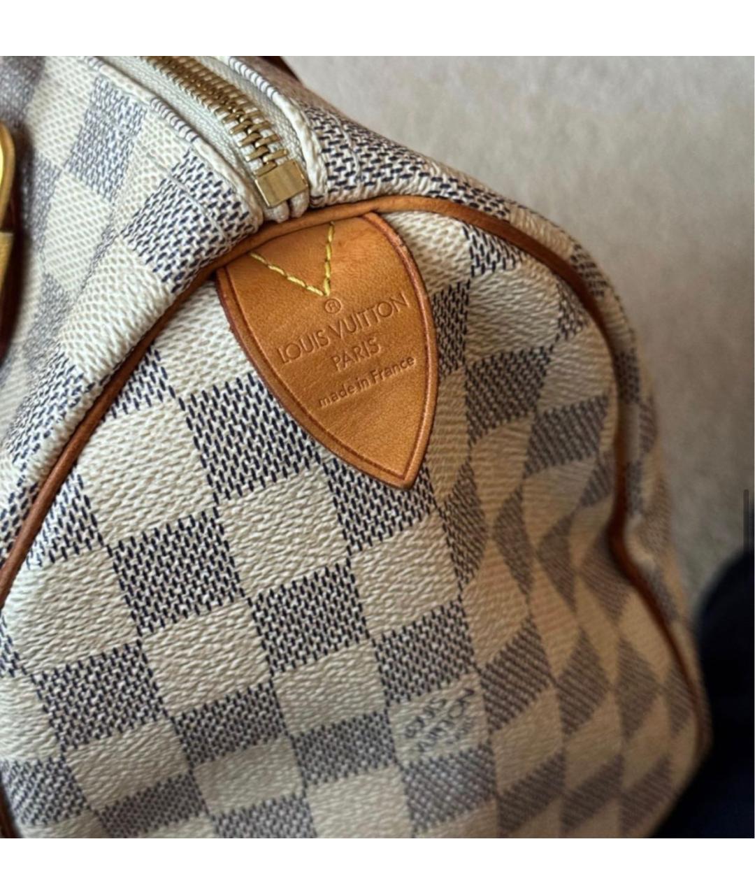 LOUIS VUITTON Белая сумка с короткими ручками, фото 7