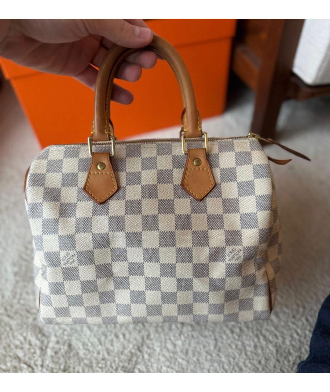 LOUIS VUITTON Белая сумка с короткими ручками, фото 2