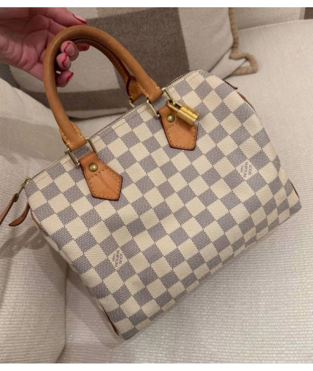 LOUIS VUITTON Белая сумка с короткими ручками, фото 3
