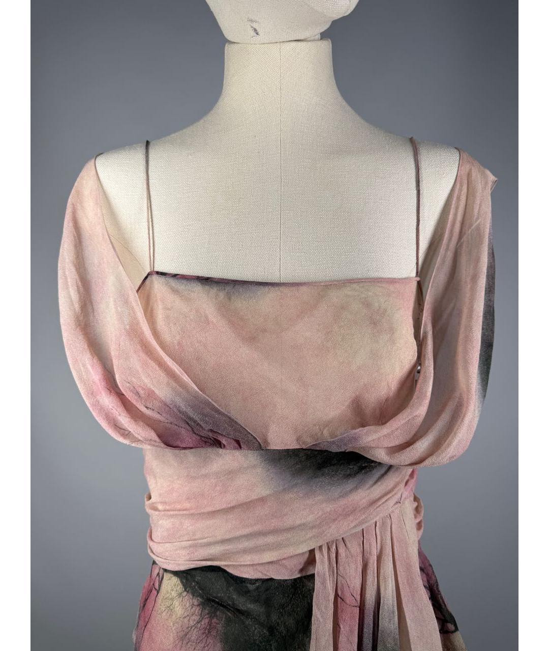 JOHN GALLIANO Мульти шелковая блузы, фото 4