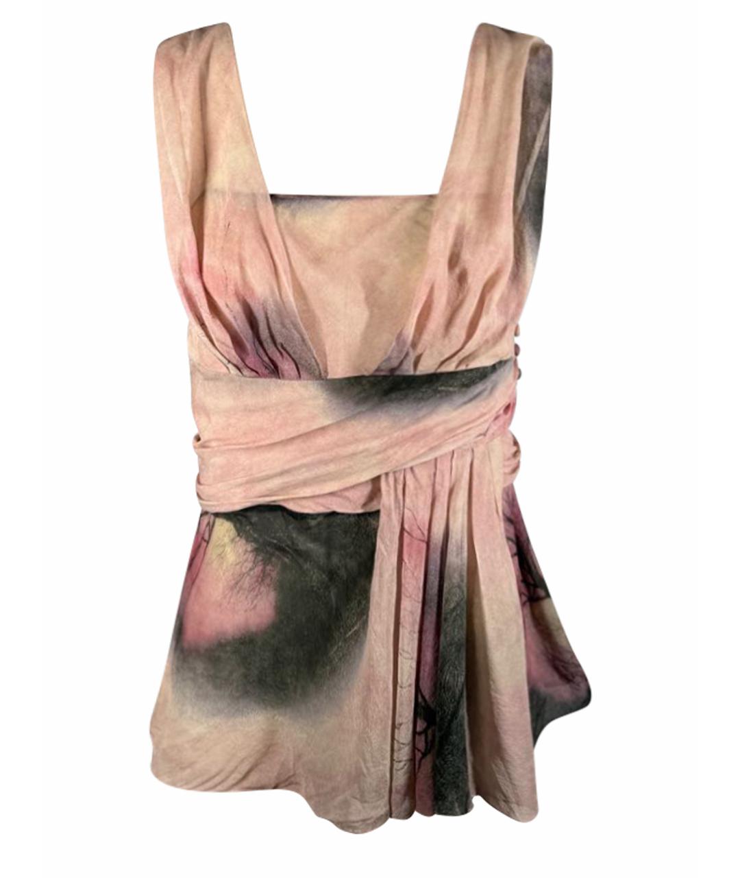 JOHN GALLIANO Мульти шелковая блузы, фото 1