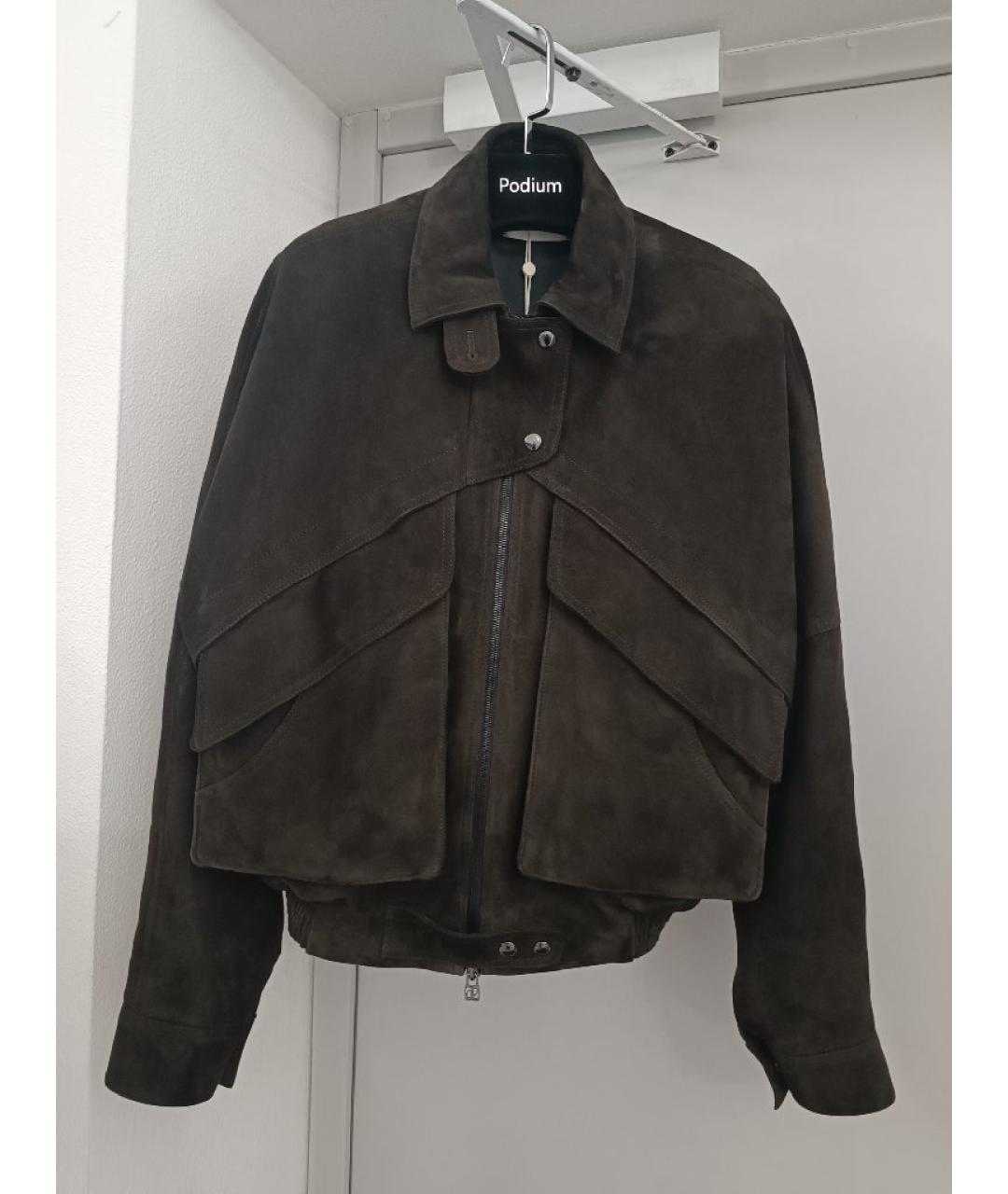 MAGDA BUTRYM Коричневая замшевая куртка, фото 10