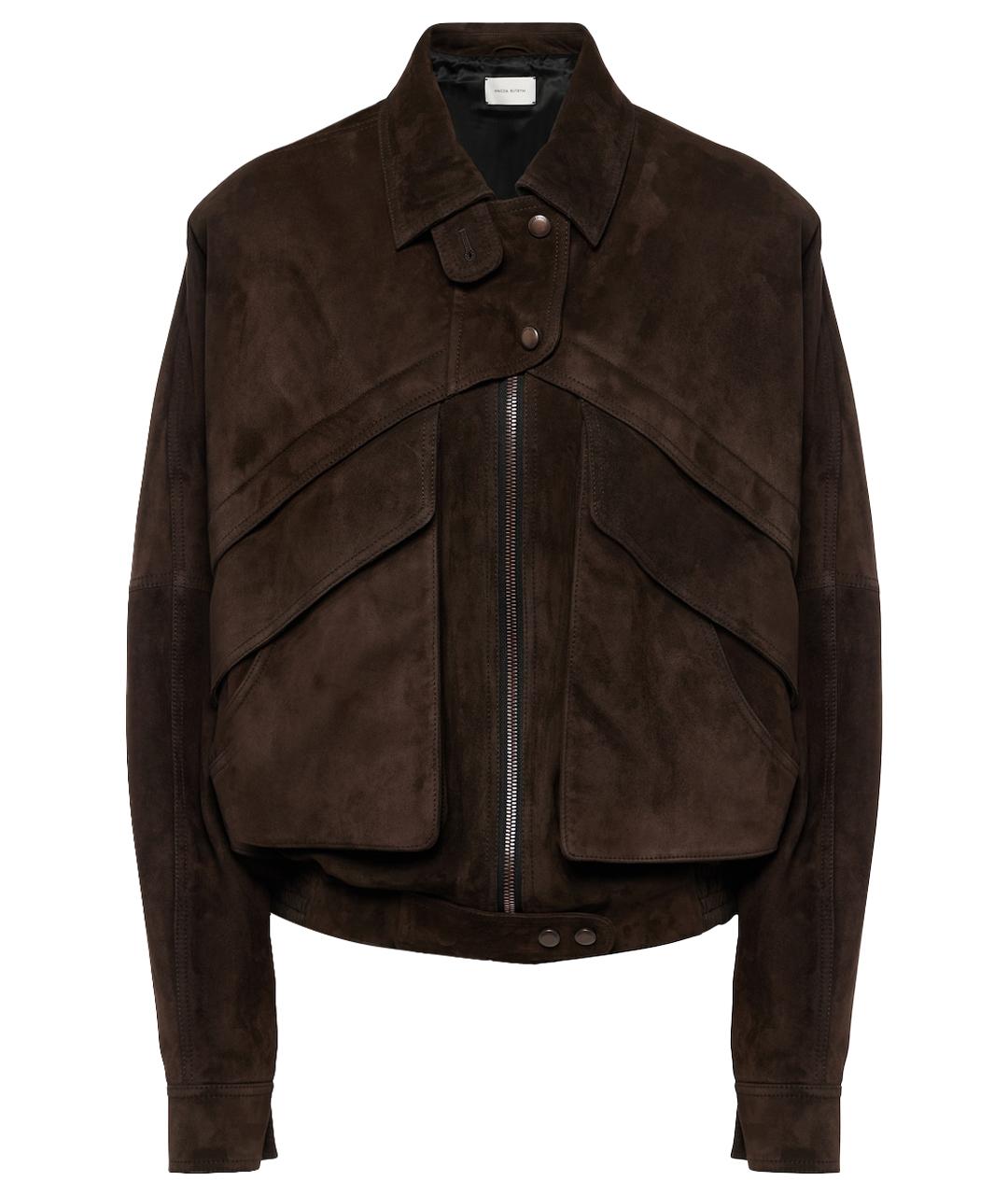 MAGDA BUTRYM Коричневая замшевая куртка, фото 1