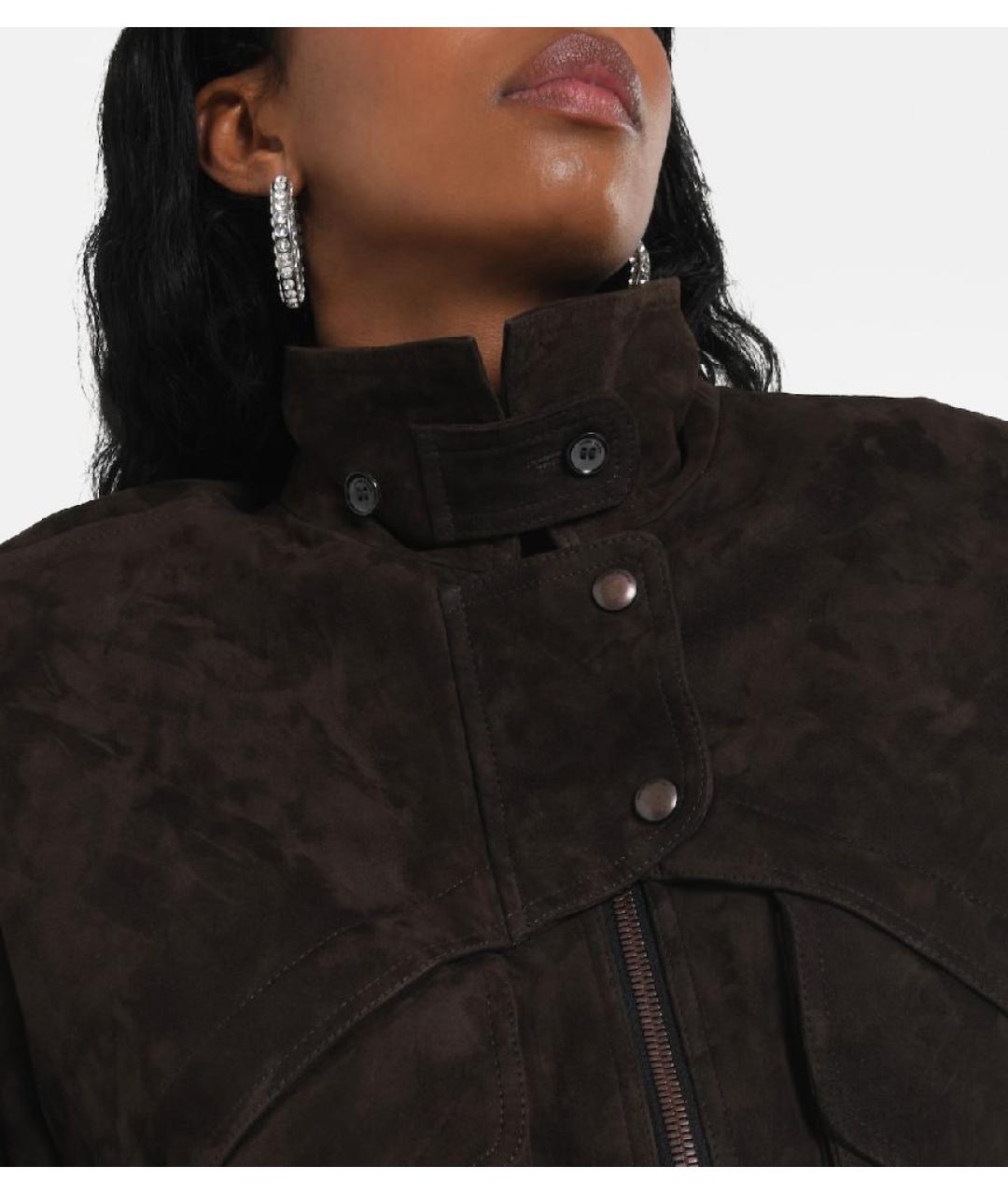 MAGDA BUTRYM Коричневая замшевая куртка, фото 8