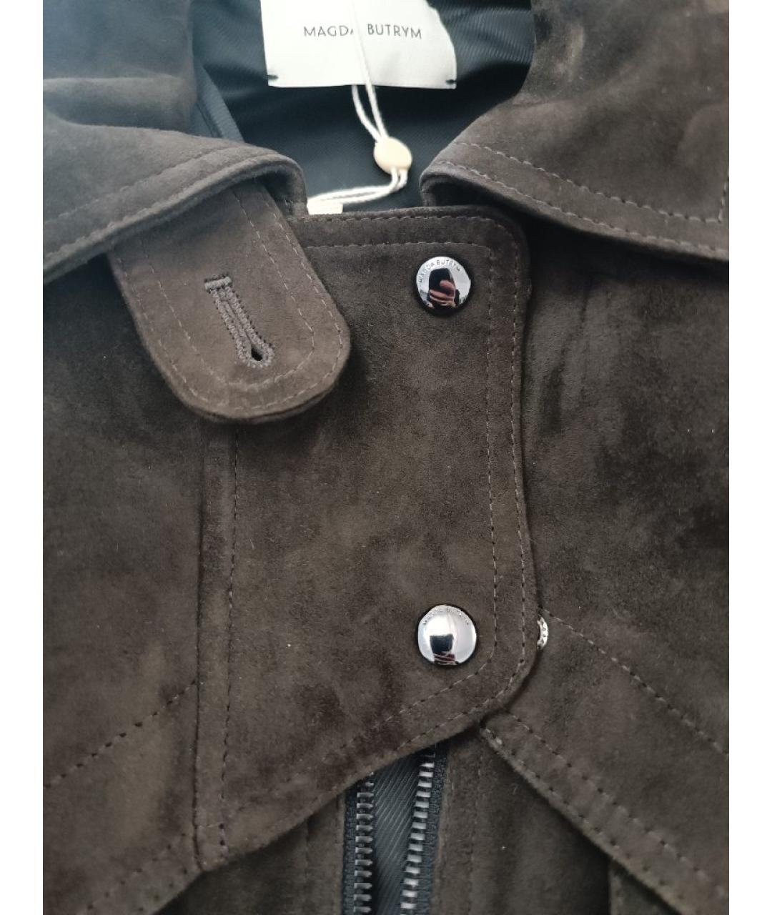 MAGDA BUTRYM Коричневая замшевая куртка, фото 4