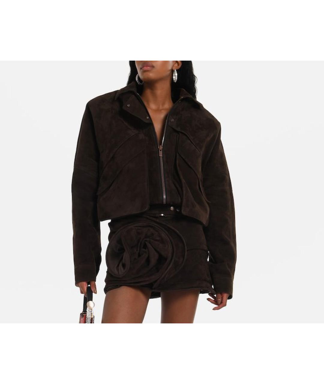 MAGDA BUTRYM Коричневая замшевая куртка, фото 7